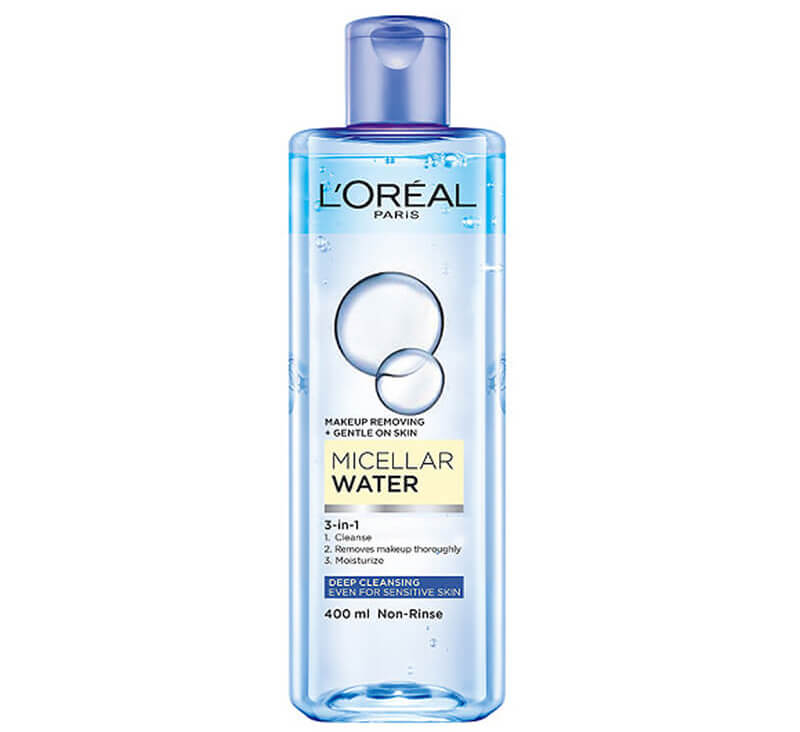 L’Oréal Paris Micellar Cleansing Water Complete Cleanser giúp tẩy sạch lớp makeup cho bạn