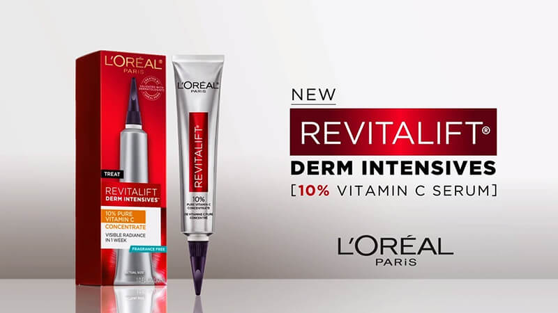 Serum Vitamin C L'Oréal Paris Revitalift 10% nguyên chất giúp ngăn ngừa các dấu hiệu lão hóa da